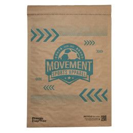 Custom One Color Recyclable Cushioned Natural Paper Mailer - 14" x 18"