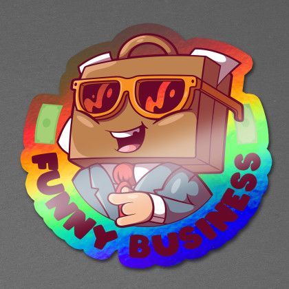 Custom 3" x 3" Vinyl Die Cut Holographic Sticker 6 mil