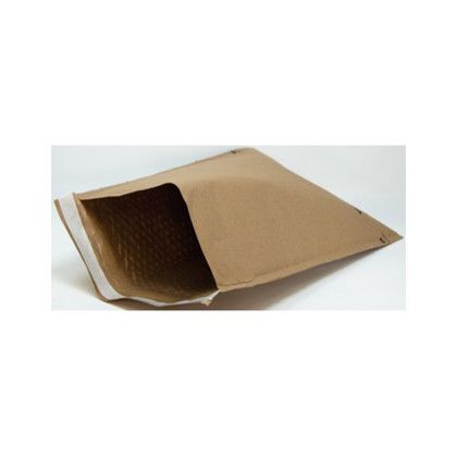 Custom Full Color Natural Brown Paper Bubble Mailer 14.25" x 20" - Open View 