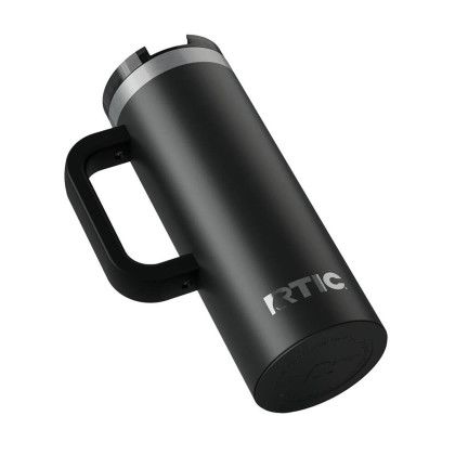Custom RTIC Road Trip 20 oz Travel Mug (Ceramic Lining) - Black Side View 