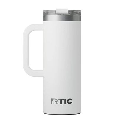 Custom RTIC Road Trip 20 oz Travel Mug (Ceramic Lining) - White Back View 