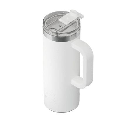 Custom RTIC Road Trip 20 oz Travel Mug (Ceramic Lining) - White Top View 