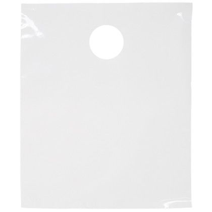 Custom Digital Full Color White Plastic DoorKnob Bag - 7.5" x 9" - Back View 