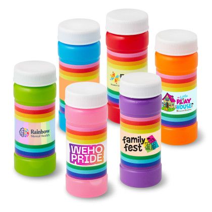 Custom 2 oz. Pride Bubbles with Full-Color Digital Label