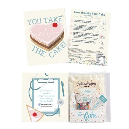 Custom InstaCake Nurse Appreciation Cake in a Card