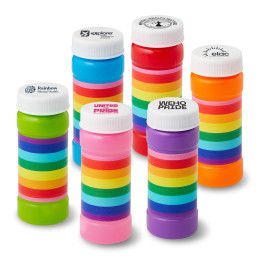 Custom 2 oz. Pride Bubbles Imprinted On Cap - All Colors Custom 2 oz. Pride Bubbles Imprinted On Cap - All Colors