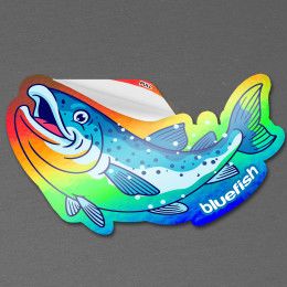 Custom 3" x 2" Vinyl Die Cut Holographic Sticker with pull tab 6 mil