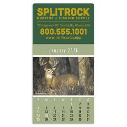 Custom Press-n-stick Sportsmen Calendar