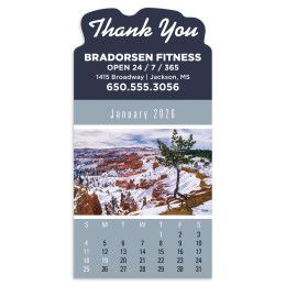 Custom Press-n-stick Scenic Calendar