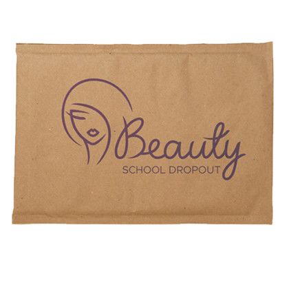 Custom One Color Natural Paper Bubble Mailer - 7.25" x 12"
