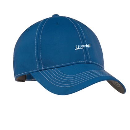 Custom Nike Swoosh Front Cap - Varsity Royal Side View Custom Nike Swoosh Front Cap - Varsity Royal Side View