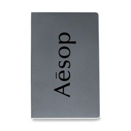 Custom Moleskine Volant Ruled Large Journal - Slate Grey Custom Moleskine Volant Ruled Large Journal - Slate Grey