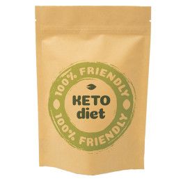 Custom Full Color Stand Up Kraft Barrier Pouch - 6" x 9" x 3"