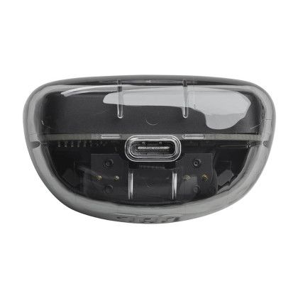 Custom JBL Tune Flex True Wireless Earbuds - Black Ghost Edition - Back View 