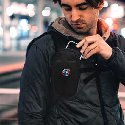 Custom Matador Speed Stash Easy Access Strap Bag - Black Lifestyle View 