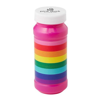 Custom 4 oz. Pride Bubbles Imprinted on Cap - Pink
