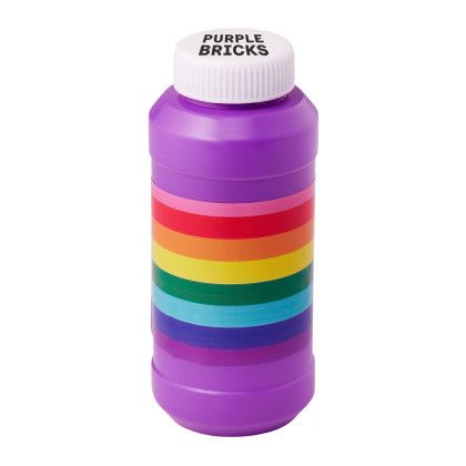 Custom 8 oz. Pride Bubbles Imprinted on Cap - Purple 