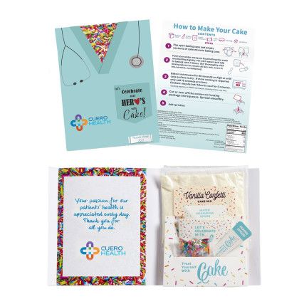 Custom InstaCake Nurse Appreciation Cake in a Card - Design 1