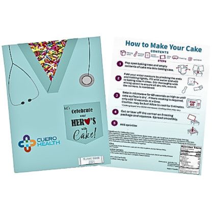 Custom InstaCake Nurse Appreciation Cake in a Card - Instructions