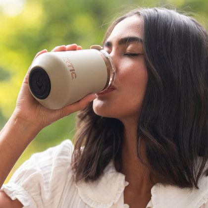 Custom RTIC Happy Hour 12 oz - Cool Gray Lifestyle View 