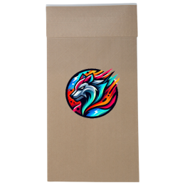 Custom Full Color Dura-Bag Expandable Natural Paper Mailer - 12.5" x 20" x 4"
