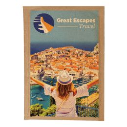 Custom Full Color Natural Brown Paper Bubble Mailer - 7.25" x 12"