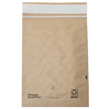 Custom Full Color Cushioned Natural Paper Mailer - 7" x 9" - Back View 