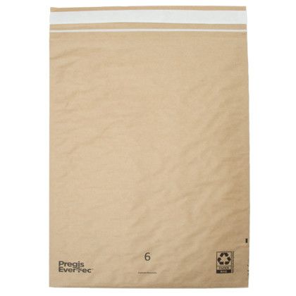 Custom Full Color Cushioned Natural Paper Mailer - 14" x 18" - Back View 