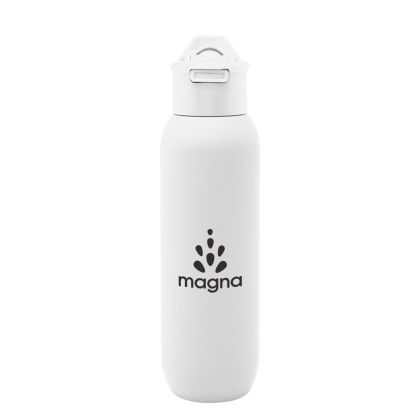 Custom 20 Oz. Hydrus Recycled Stainless Steel Bottle - White Custom 20 Oz. Hydrus Recycled Stainless Steel Bottle - White