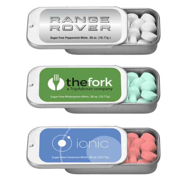 Sugar-Free Mints in Full Color Imprinted Tin | Personalized Mints