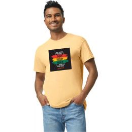 Custom Gildan Heavy Cotton T-Shirt - Black History Month - Yellow Haze