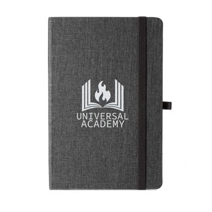 Custom Bound Strand Snow Canvas Journal Black Custom Bound Strand Snow Canvas Journal Black