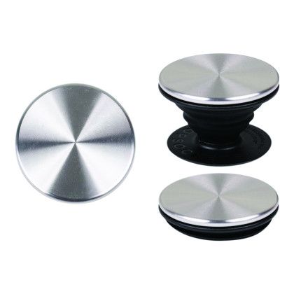 Custom PopSockets PopGrip Backspin - Silver all view