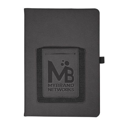 Roma Journal with Phone Pocket Promotion Gray