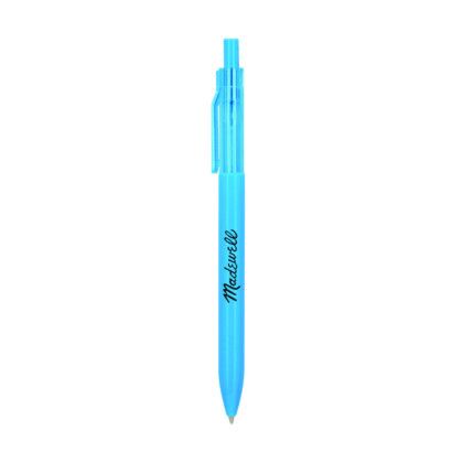 Custom Transpire Recycled Ballpoint Pen - Caribbean Blue Custom Transpire Recycled Ballpoint Pen - Caribbean Blue