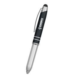 Custom Ballpoint Stylus Pen with Light - Black Custom Ballpoint Stylus Pen with Light - Black