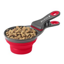 Custom Collapsible Pet Food Scoop & Clip with logo Custom Collapsible Pet Food Scoop & Clip with logo