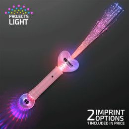 Custom Shining Heart Wands, Light Projecting