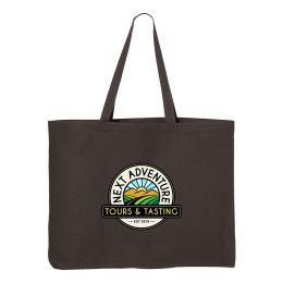 Custom Q-Tees 25L Jumbo Tote - Charcoal 