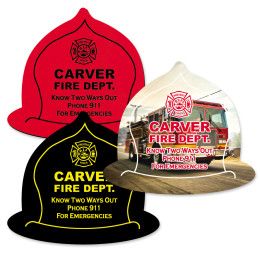 Custom Fire Helmet Jar Opener - Full Color Custom Fire Helmet Jar Opener - Full Color