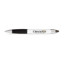 Custom Paper Mate Element White Barrel - Black Ink - Black