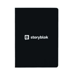 Custom Stitches Recycled Paper Notebook - Black