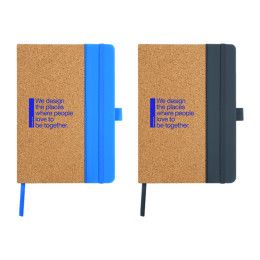 Custom Hickory Cork & Recycled PU Notebook - All Color Custom Hickory Cork & Recycled PU Notebook - All Color