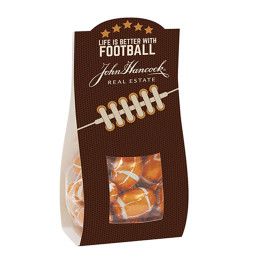 Custom Defensive Desk Drops - Small Choc. Footballs