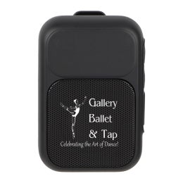 Custom Clip Tune Magnetic Outdoor Bluetooth Speaker - Black 