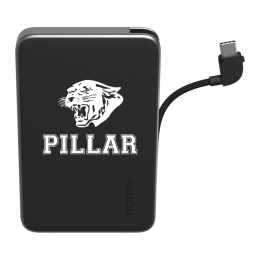 Custom mophie Powerstation Mini 5k Power Bank with Integrated Cable - Black 
