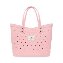 Custom Crocs Classic Large Tote - Powder Pink/White Custom Crocs Classic Large Tote - Powder Pink/White