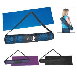 Custom PVC Yoga Mat and Carrying Case - All Color Custom PVC Yoga Mat and Carrying Case - All Color