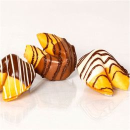 Custom Chocolate Covered Fortune Cookies - Traditional