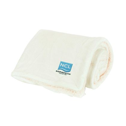 Custom Mink Sherpa Blanket - Solid - Cream Custom Mink Sherpa Blanket - Solid - Cream